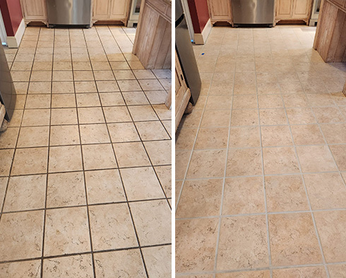 Floor Restored by Our Tile and Grout Cleaners in Gloucester, NC