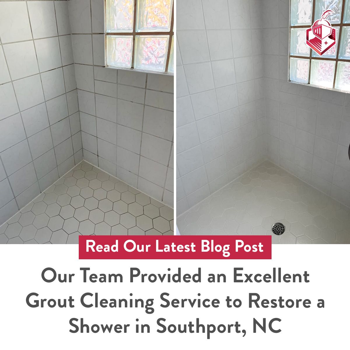 Our Team Provided an Excellent Grout Cleaning Service to Restore a Shower in Southport, NC